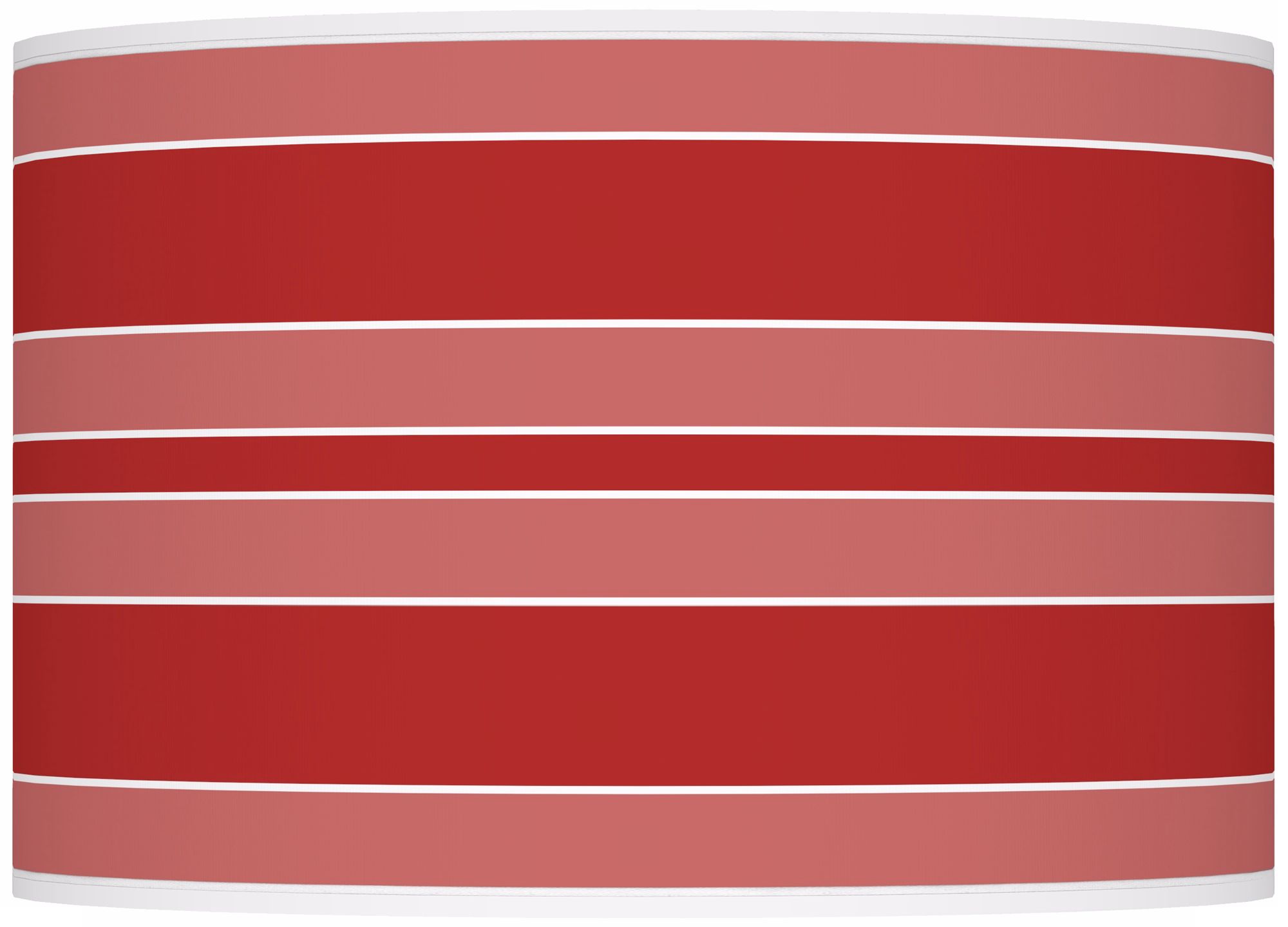 Color Plus Ovo 28 1/2" Bold Stripe Shade Cherry Tomato Red Table Lamp