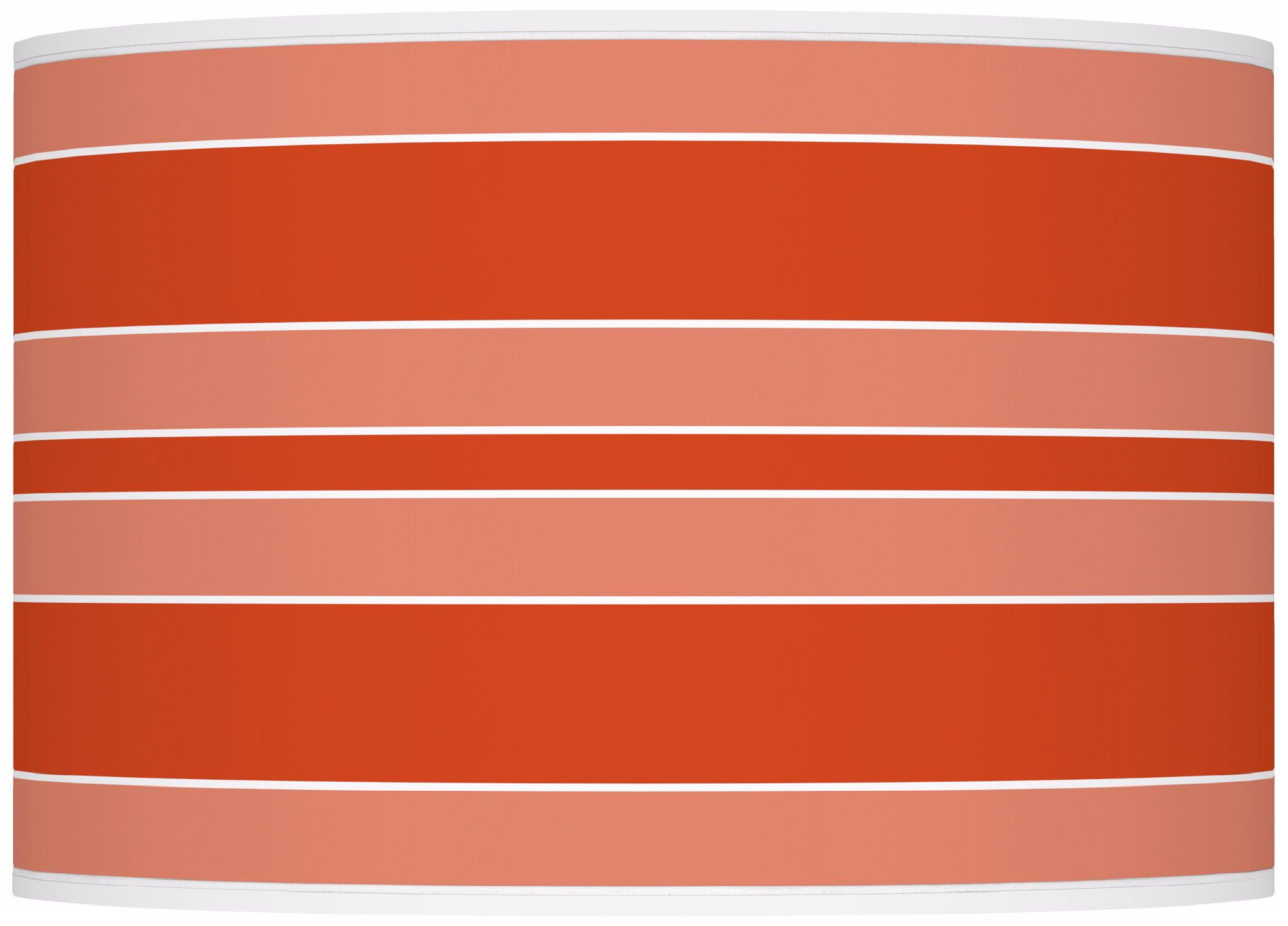 Color Plus Ovo 28 1/2" Bold Stripe Shade Daredevil Orange Table Lamp