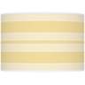 Color Plus Ovo 28 1/2&quot; Bold Stripe Shade Butter Up Yellow Table Lamp