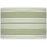 Color Plus Ovo 28 1/2&quot; Bold Stripe Shade Majolica Green Table Lamp
