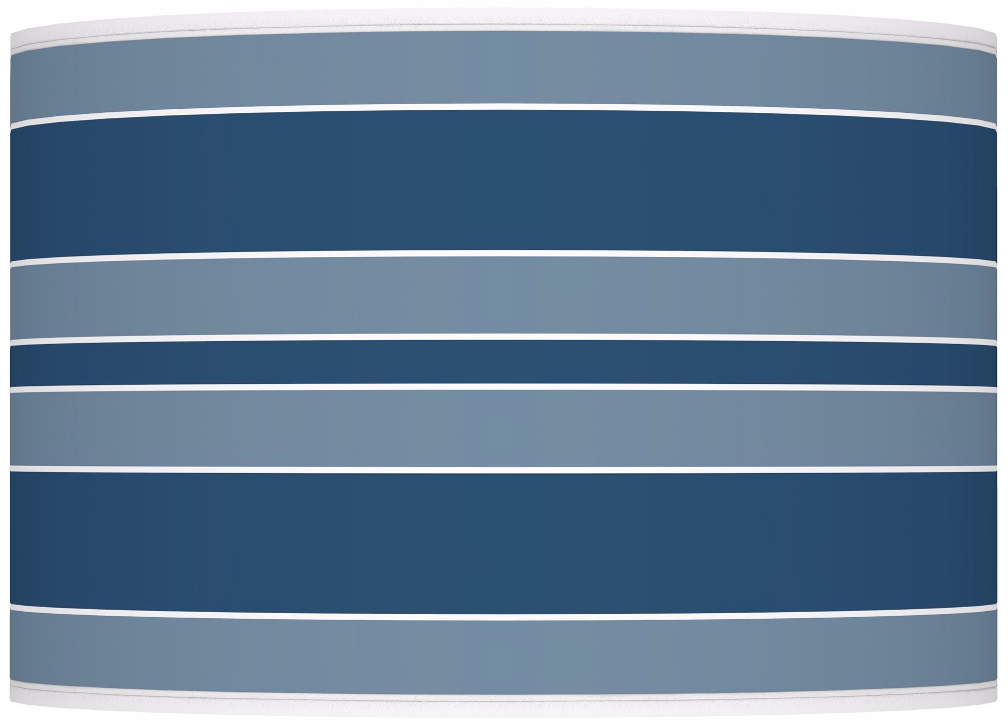 Color Plus Ovo 28 1/2" Bold Stripe Shade Regatta Blue Table Lamp
