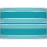 Color Plus Ovo 28 1/2&quot; Bold Stripe Surfer Blue Table Lamp