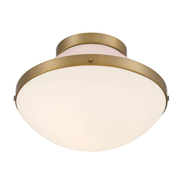 Image 5 Xander 1 Light Vibrant Gold + Blush Flush Mount more views