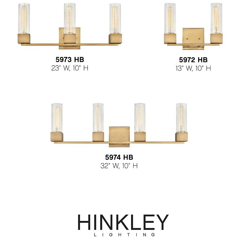 Image 5 Xander 10"H Heritage Brass Wall Sconce by Hinkley Lighting more views