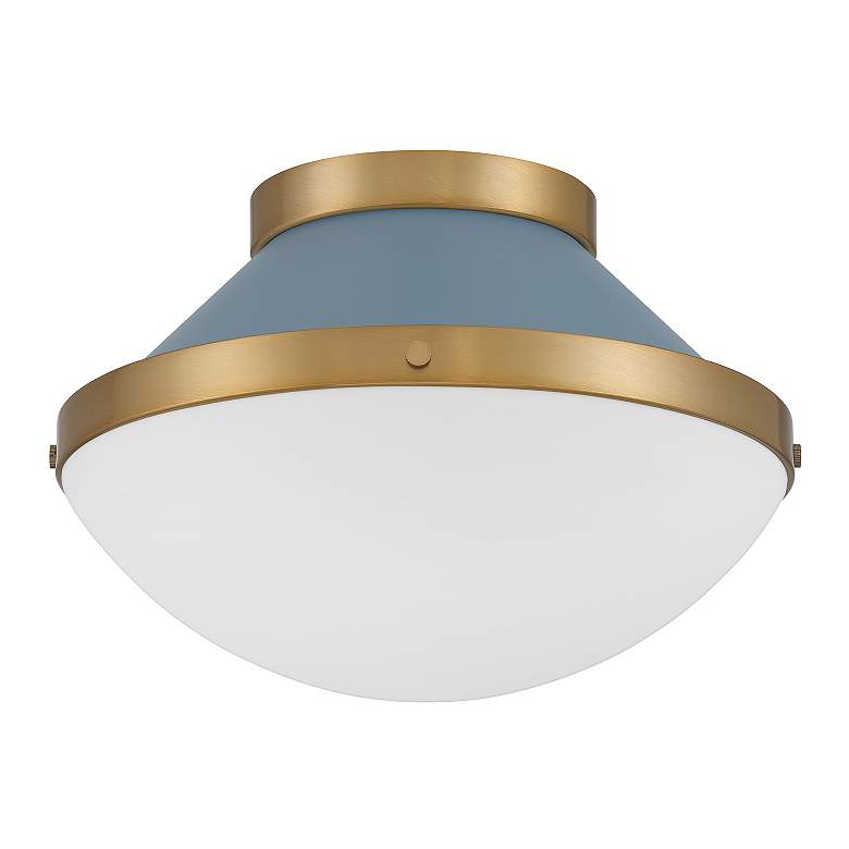 Image 3 Xander 12 1/4" Wide Vibrant Gold with Blue Ceiling Light more views