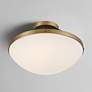 Thumbnail1 of Xander 16 1/4" Wide Matte Black and Gold Ceiling Light