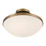 5_Xander 16 1/4" Wide Matte Black and Gold Ceiling Light more views
