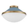 3_Xander 2 Light Vibrant Gold + Blue Flush Mount more views