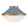 4_Xander 2 Light Vibrant Gold + Blue Flush Mount more views