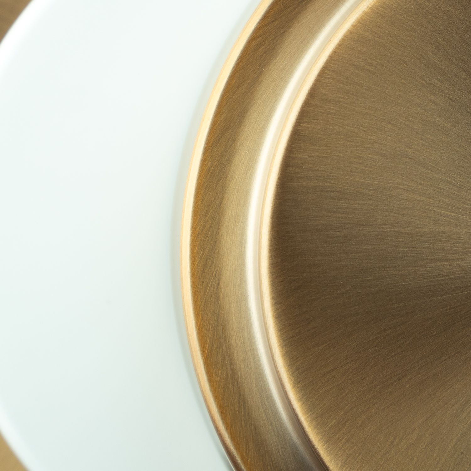 Xander 2 Light Vibrant Gold + White Flush Mount