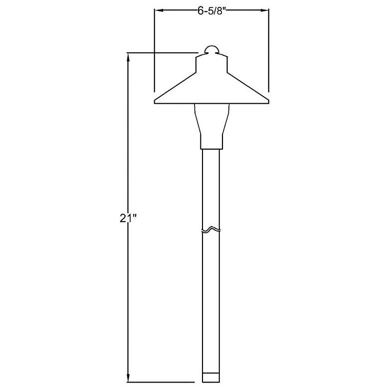 Image 3 Xarna 21" High Brass Landscape Path Light more views