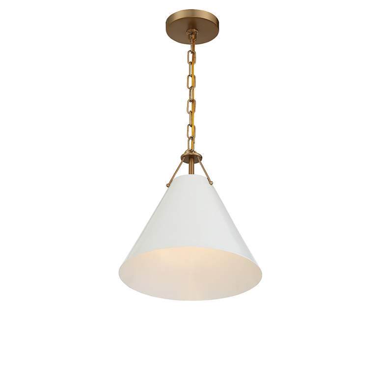 Image 3 Xavier 1 Light Vibrant Gold Pendant more views