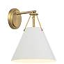 1_Xavier 12 1/2" High Vibrant Gold Wall Sconce