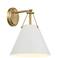 Xavier 12 1/2" High Vibrant Gold Wall Sconce