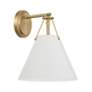 2_Xavier 12 1/2" High Vibrant Gold Wall Sconce more views
