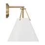 3_Xavier 12 1/2" High Vibrant Gold Wall Sconce more views