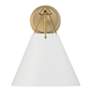 4_Xavier 12 1/2" High Vibrant Gold Wall Sconce more views