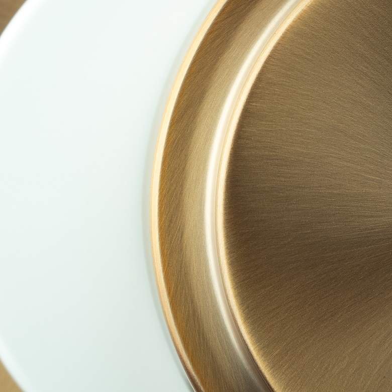 Image 4 Xavier 28" Wide Vibrant Gold and White 5-Light Chandelier more views