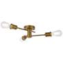 1_Xavier 3 Lts Flush Mount In Brass