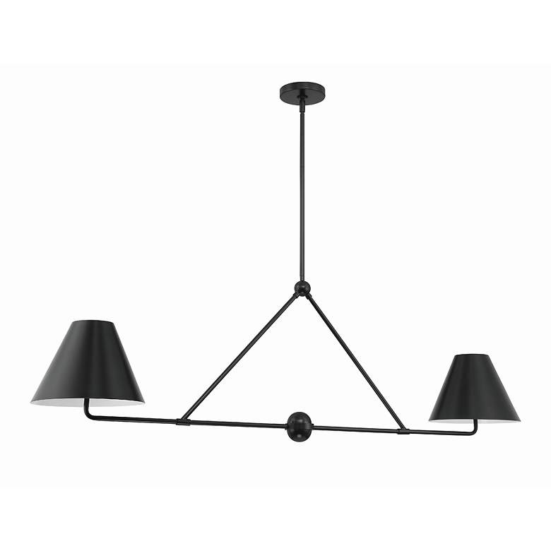 Image 3 Xavier 4 Light Matte Black Chandelier more views