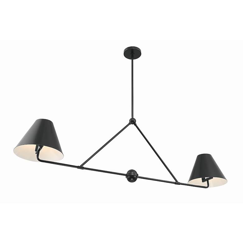 Image 4 Xavier 4 Light Matte Black Chandelier more views