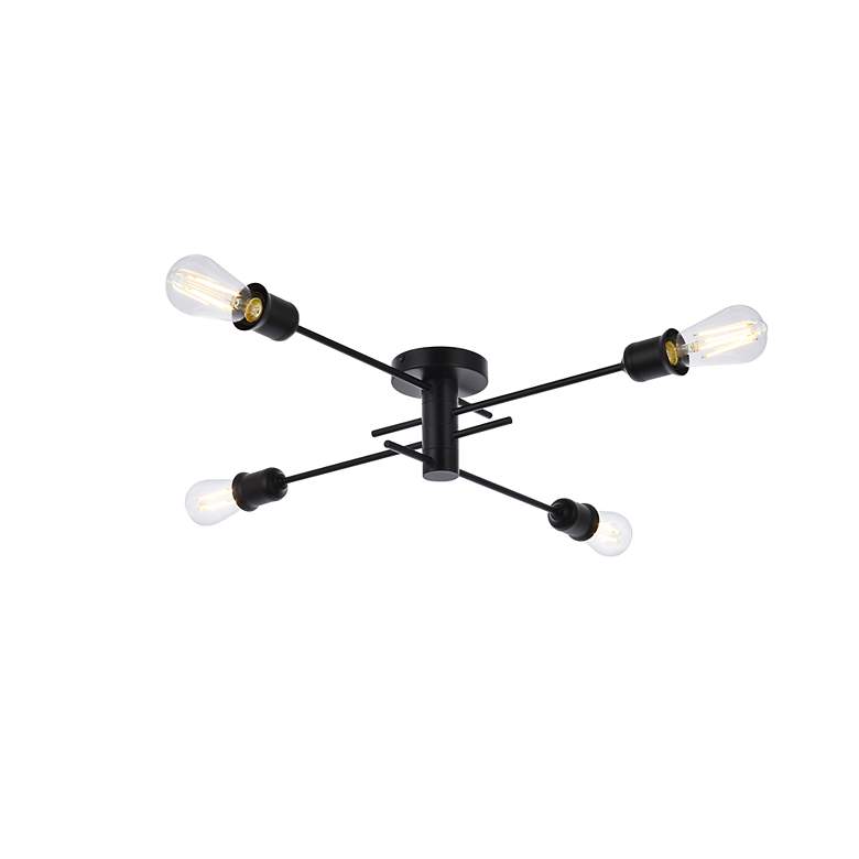 Image 3 Xavier 4 Lts Flush Mount In Black more views