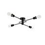 7_Xavier 4 Lts Flush Mount In Black more views