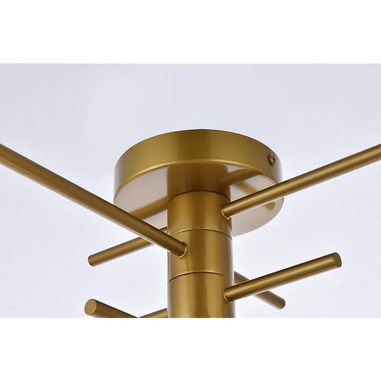 Image 5 Xavier 4 Lts Flush Mount In Brass more views