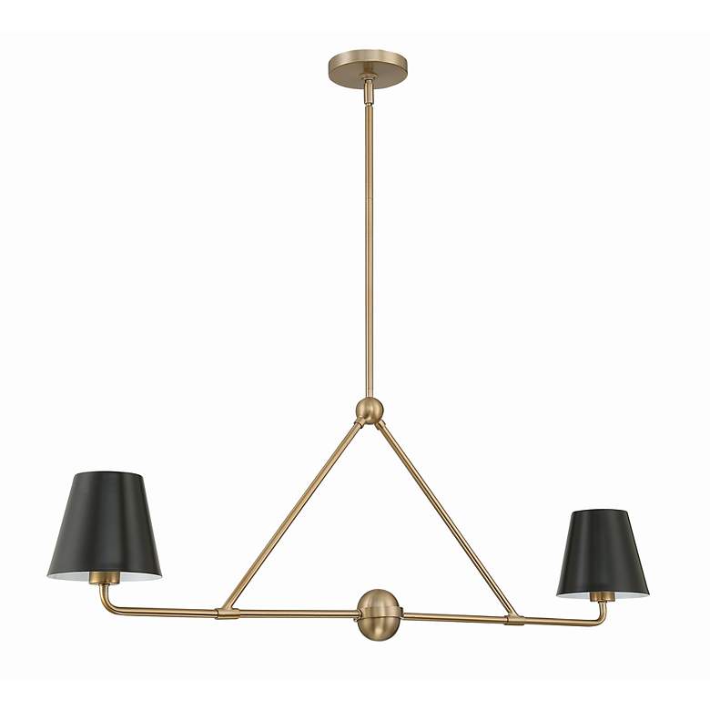 Image 3 Xavier 42" Wide Vibrant Gold 2-Light Island Chandelier more views