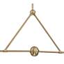 Xavier 42" Wide Vibrant Gold 2-Light Linear Chandelier