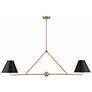 1_Xavier 54" Wide Vibrant Gold 4-Light Linear Chandelier