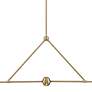 6_Xavier 54" Wide Vibrant Gold 4-Light Linear Chandelier more views