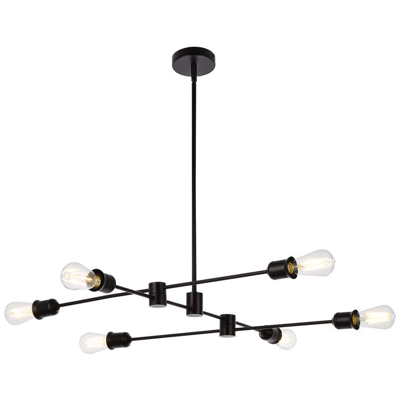 Image 1 Xavier 6 Lts Pendant In Black