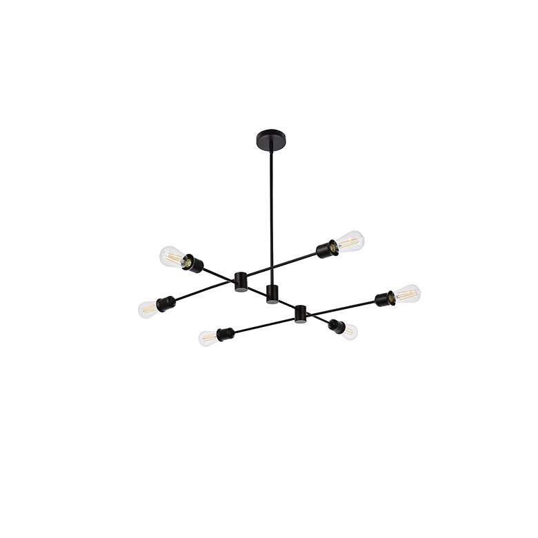 Image 3 Xavier 6 Lts Pendant In Black more views