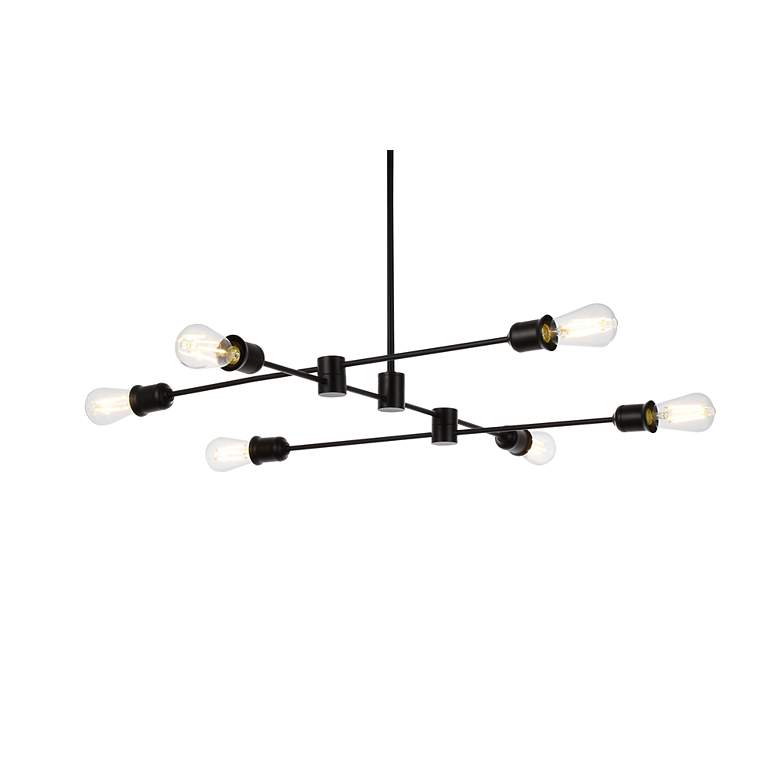 Image 5 Xavier 6 Lts Pendant In Black more views