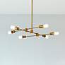1_Xavier 6 Lts Pendant In Brass