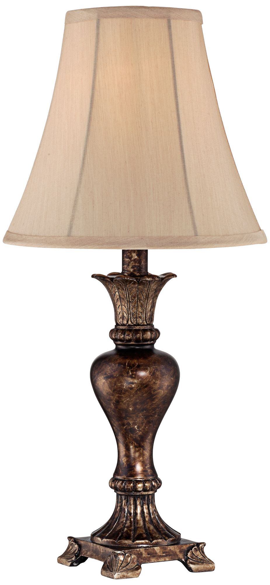 small bronze lamp