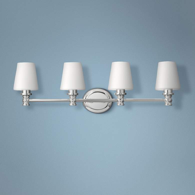 Image 1 Xavierre 32 1/4" Wide Polished Nickel Bath Light