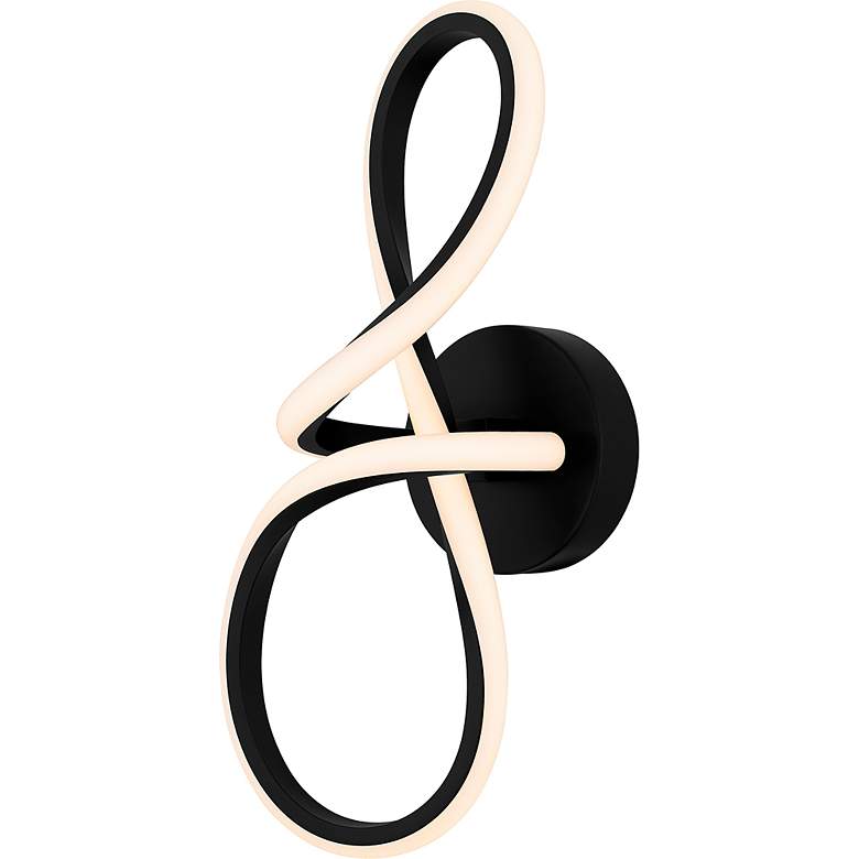 Image 4 Xena Integrated LED Matte Black Wall Sconce more views