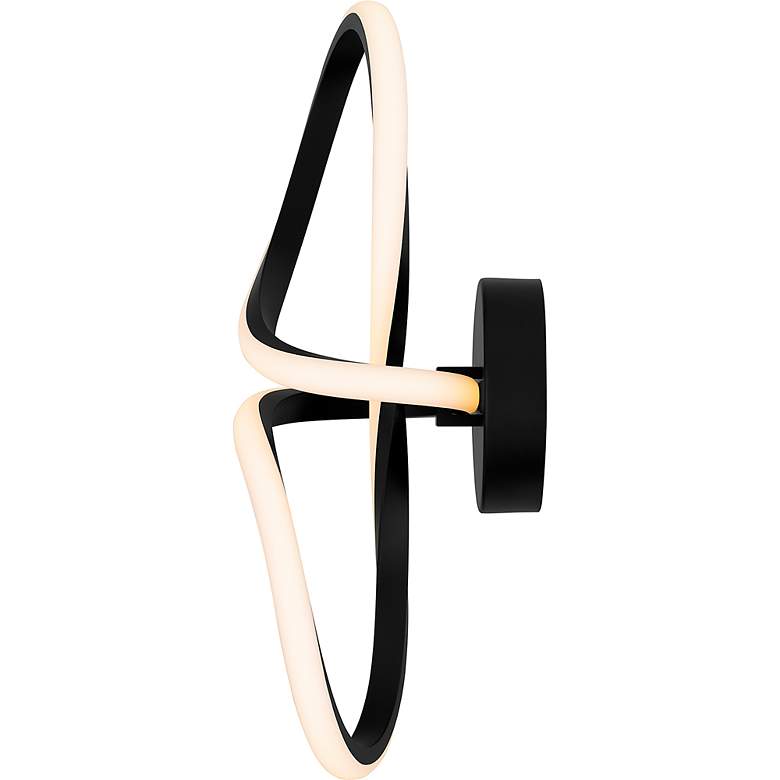 Image 5 Xena Integrated LED Matte Black Wall Sconce more views