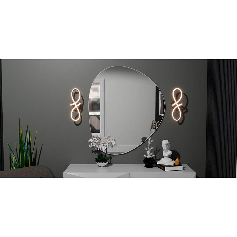 Image 6 Xena Integrated LED Matte Black Wall Sconce more views
