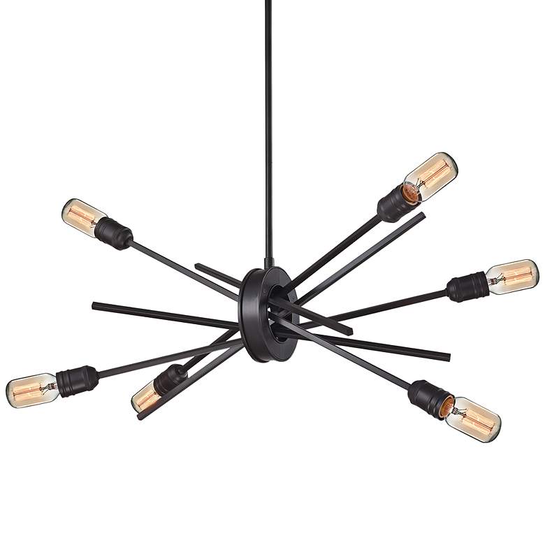 Image 3 Xenia 22" Wide 6-Light Chandelier - Oil Rubbed Bronze