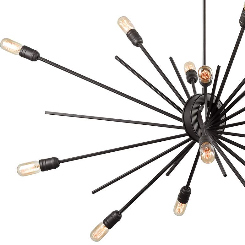 Image 2 Xenia 54" Wide Oil-Rubbed Bronze 14-Light Sputnik Chandelier more views