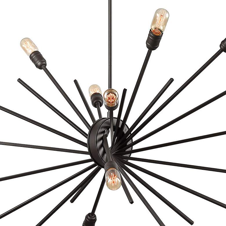 Image 3 Xenia 54" Wide Oil-Rubbed Bronze 14-Light Sputnik Chandelier more views