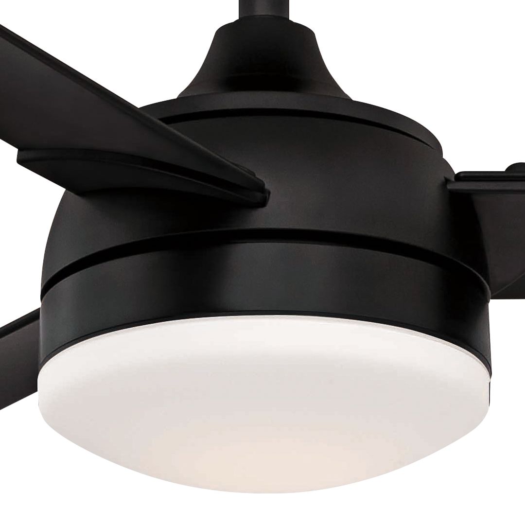 Image 3 Xeno Wet Rated 56 in In/Out Fan w/ LED Lt Kit - Black Blades more views