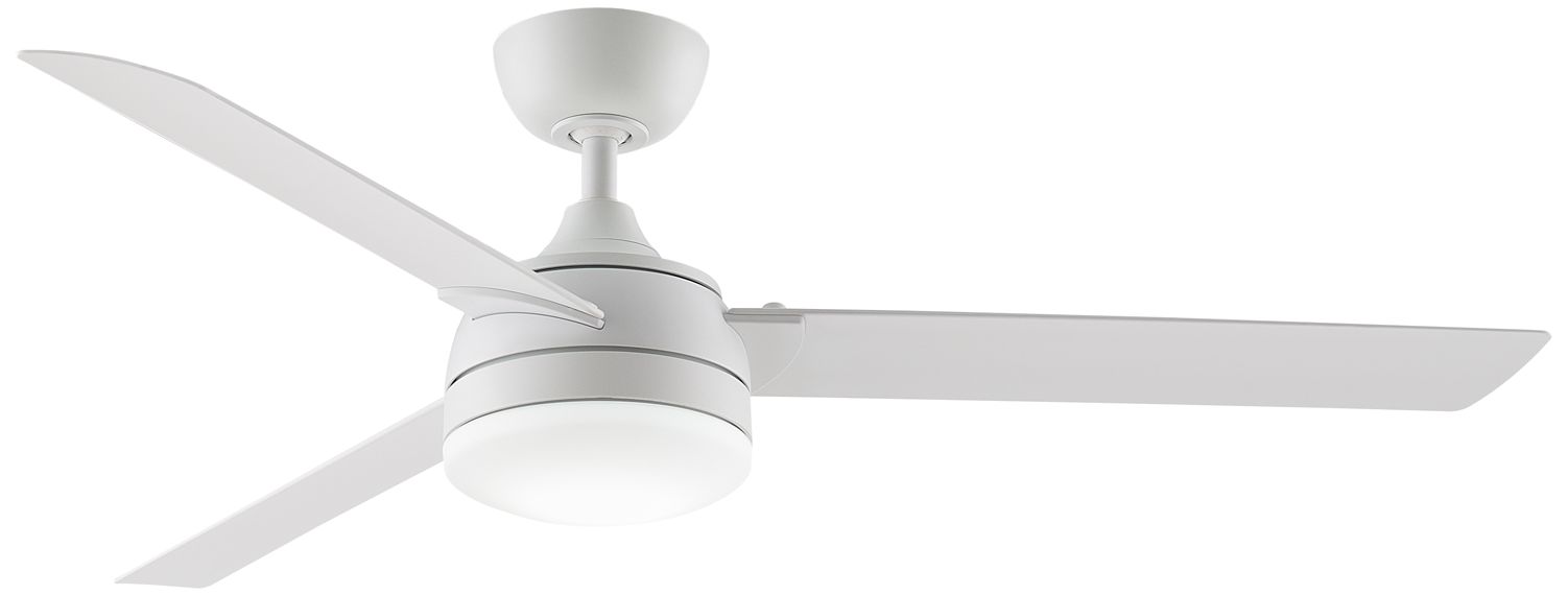 Image 2 Xeno Wet Rated 56 in In/Out Fan w/ LED Lt Kit - Matte White Blades
