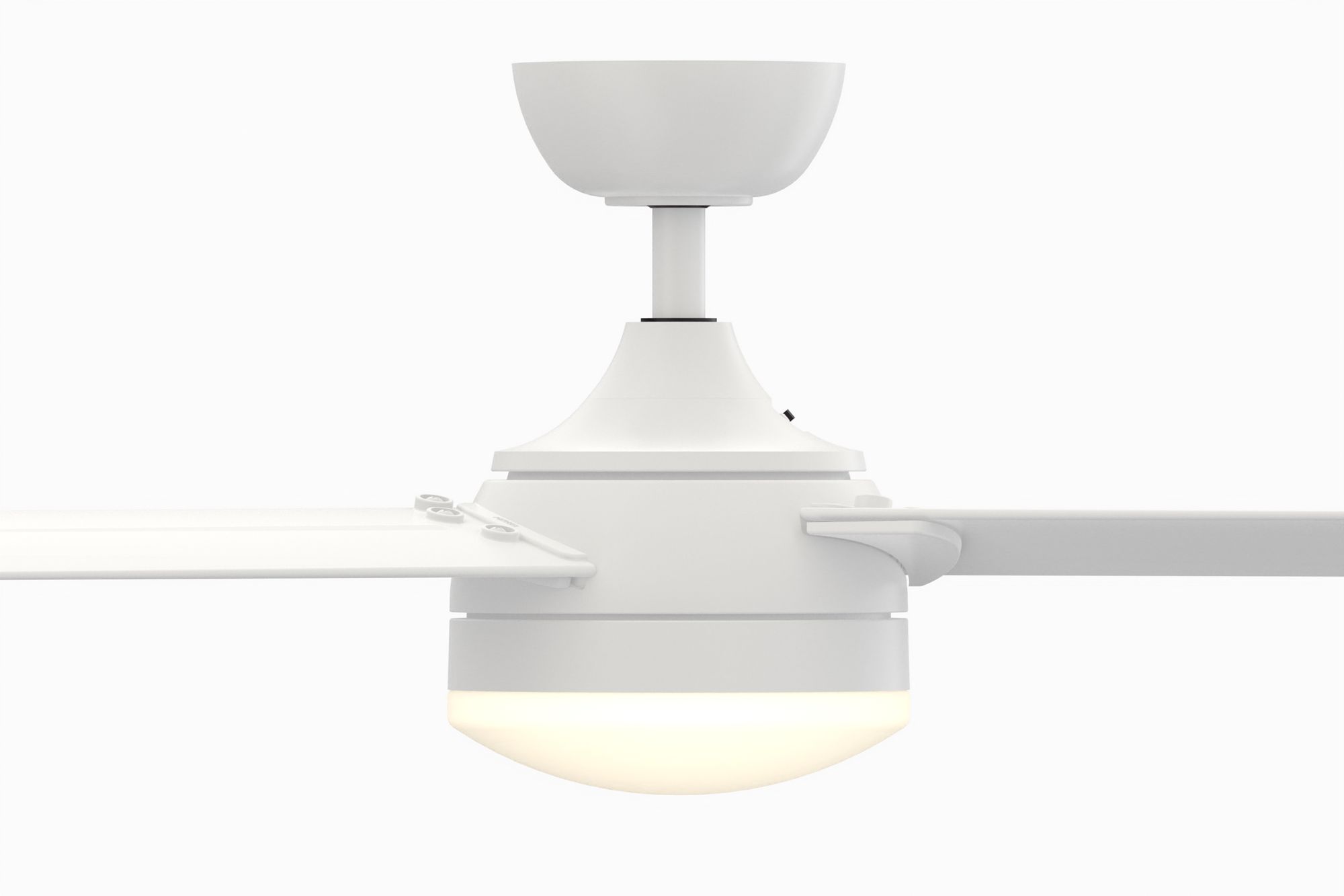 Image 6 Xeno Wet Rated 56 in In/Out Fan w/ LED Lt Kit - Matte White Blades more views