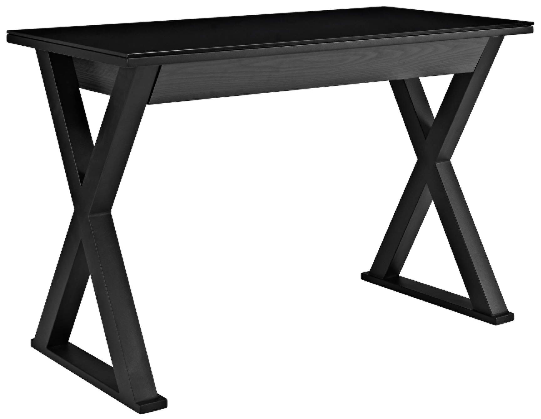 black modern computer desk