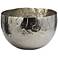 Xylo 13" Wide Hammered Nickel-Plated Large Bowl