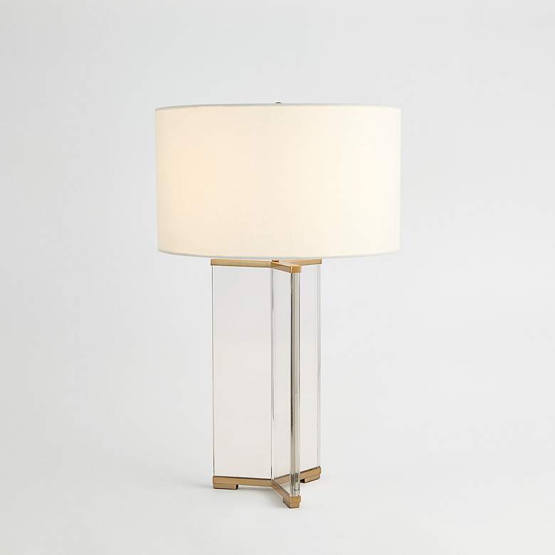 Image 4 Y Table Lamp-Antique Brass more views